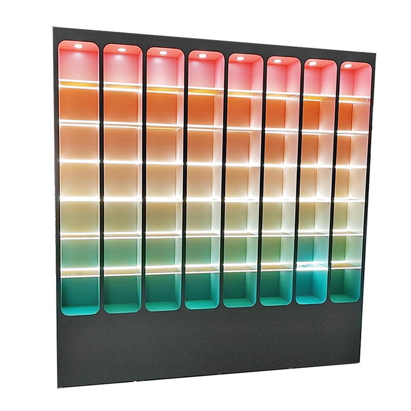 Acrylic Display Box With Wooden Shelves For Toy Trophy Sitting Room Storage Box