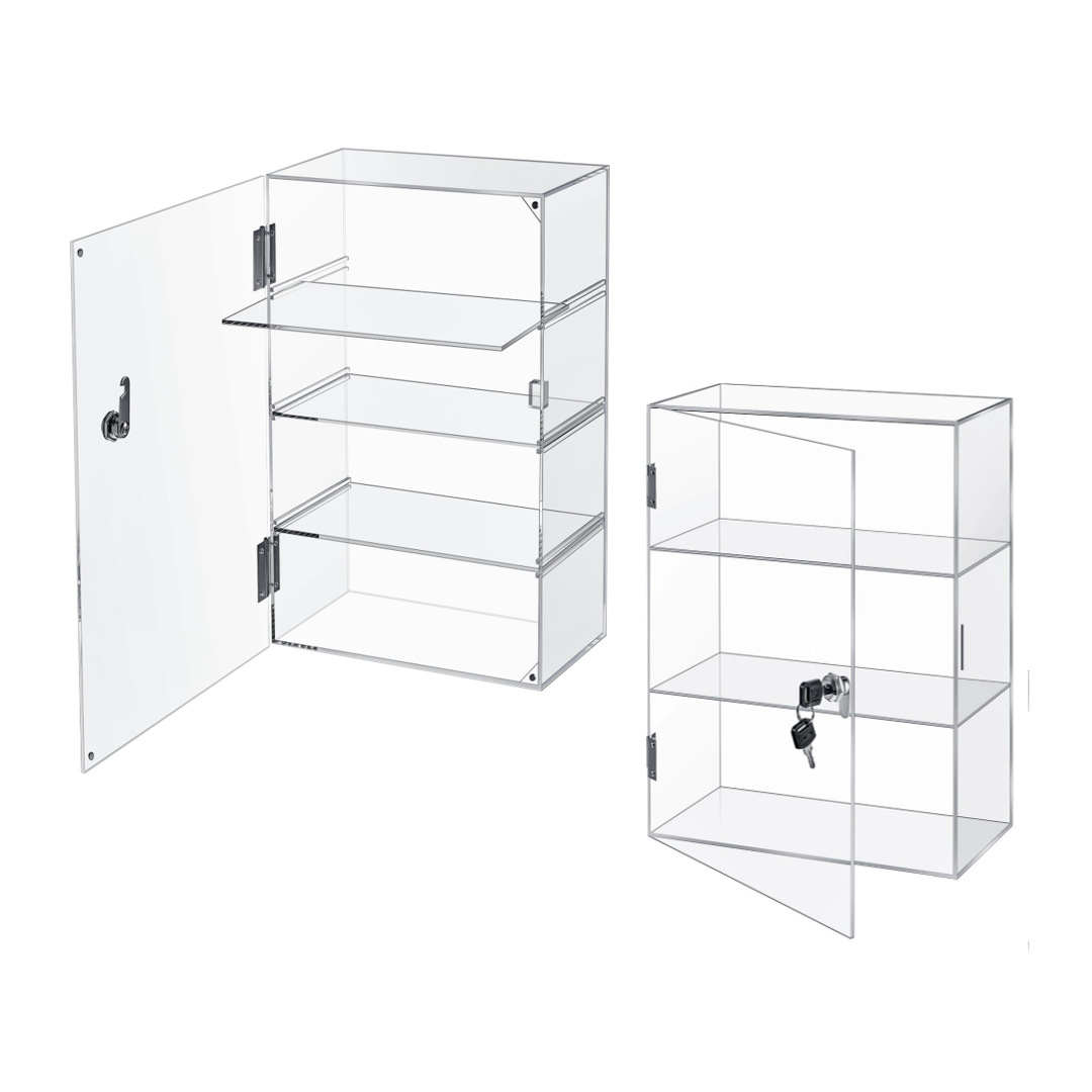 Acrylic Transparent Display Cabinet With Lock That Can Store Anime Figurines
