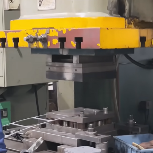 Stamping process in manufacturing