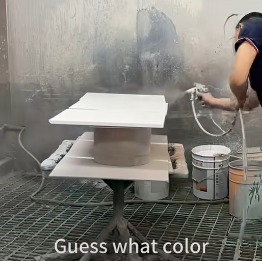 Paint the display cabinet