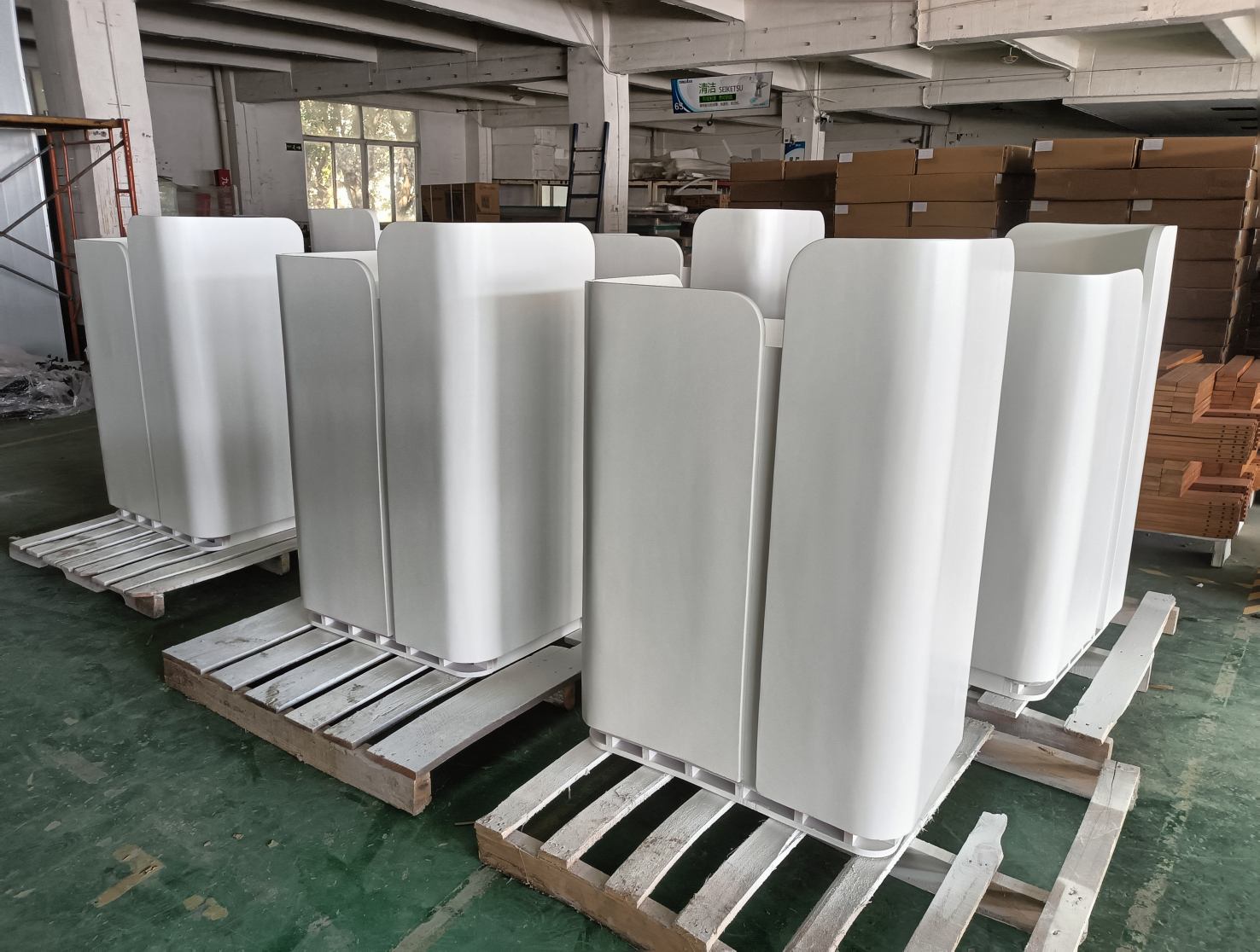 shelf with LED light