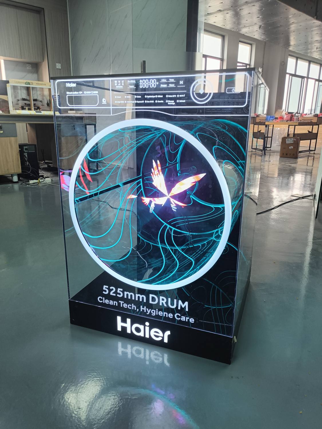 washing machine display stand