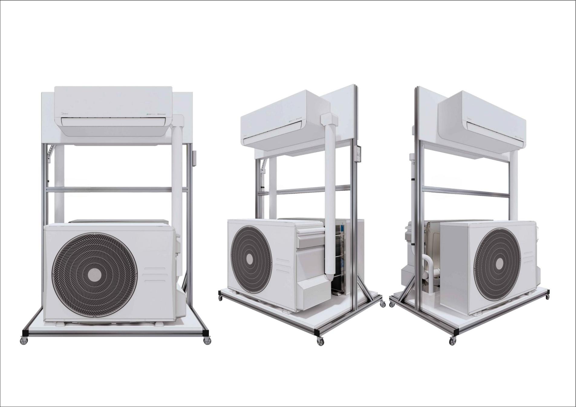 Mobile Air Conditioner Display Rack Helps Customer’s Promote Products Overseas