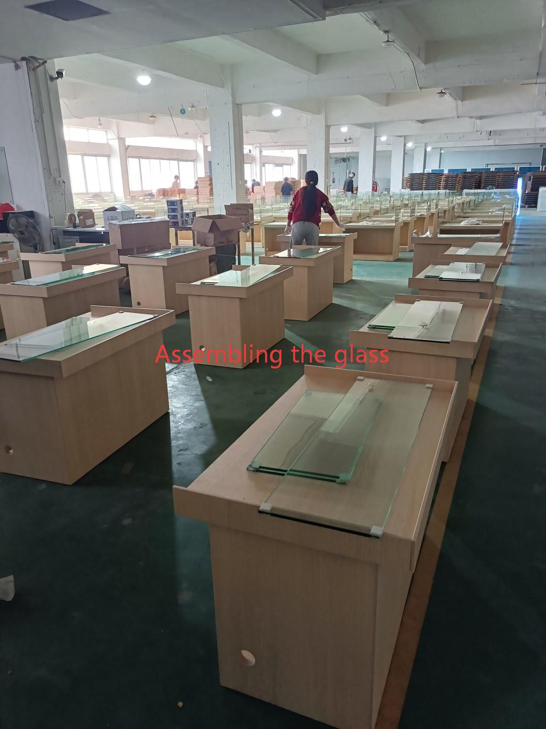 cigarette display cabinet with glass