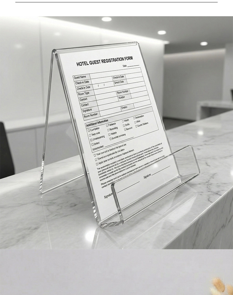 Acrylic Transparent Support Display Bookshelf