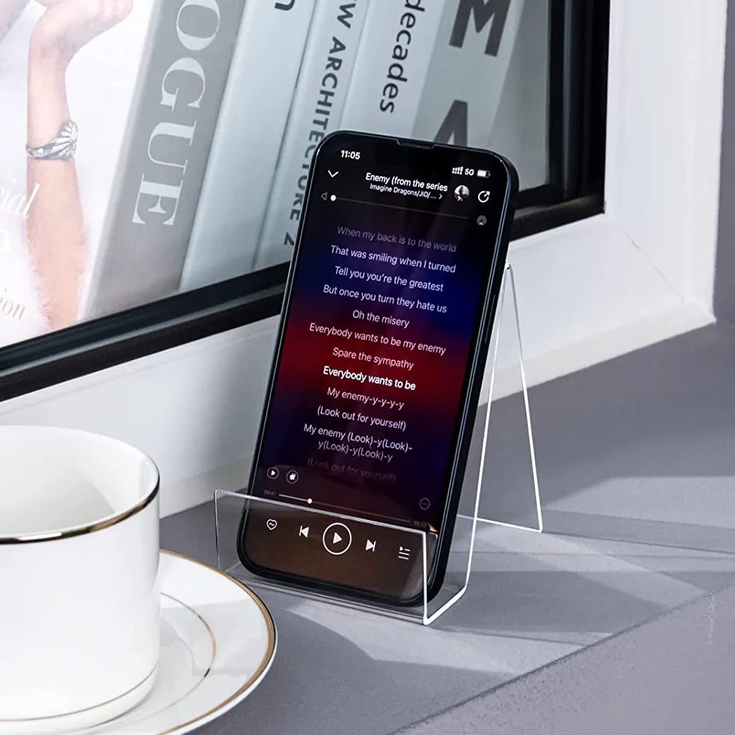 Acrylic Transparent Support Display Bookshelf