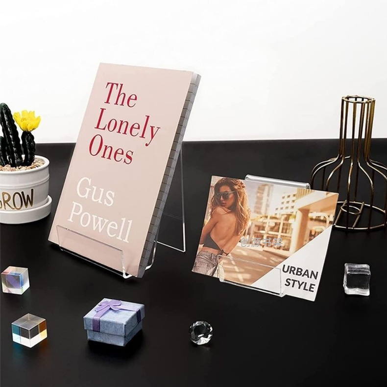 Acrylic Transparent Support Display Bookshelf