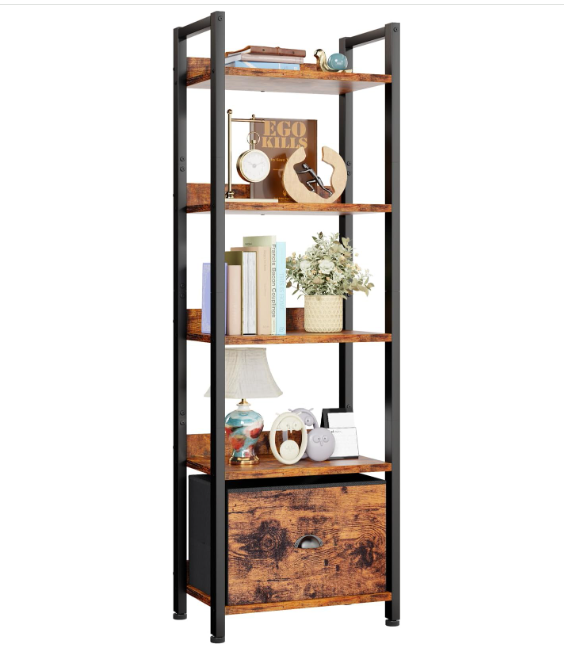 Industrial Style-Wood Multi-Level Storage Rack
