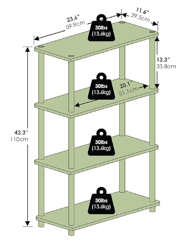 Round Tube Timber Multi-Level Rack
