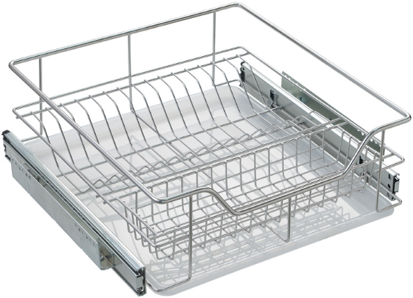 201 Round Wire Four Sides Bowl and Dish Basket