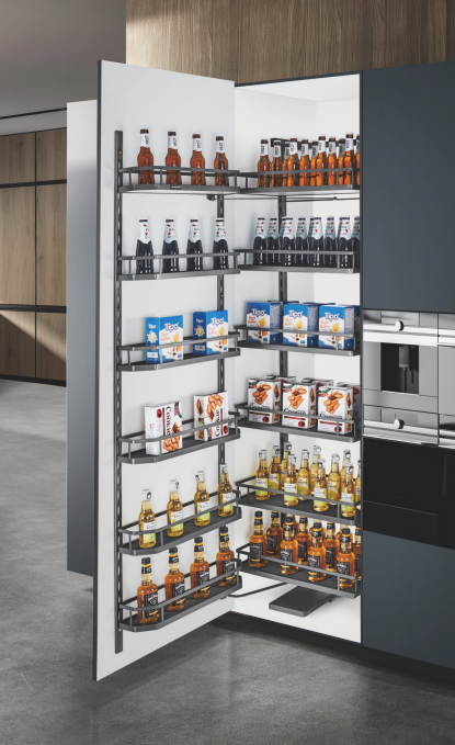 Linked Pull-out Baskets with MDF Panel