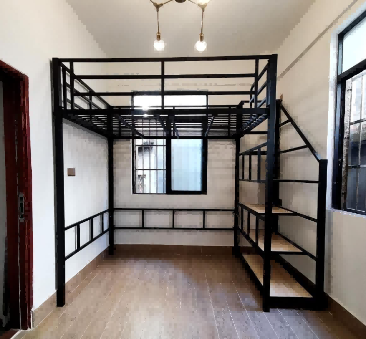 Loft bed and frame with ladder