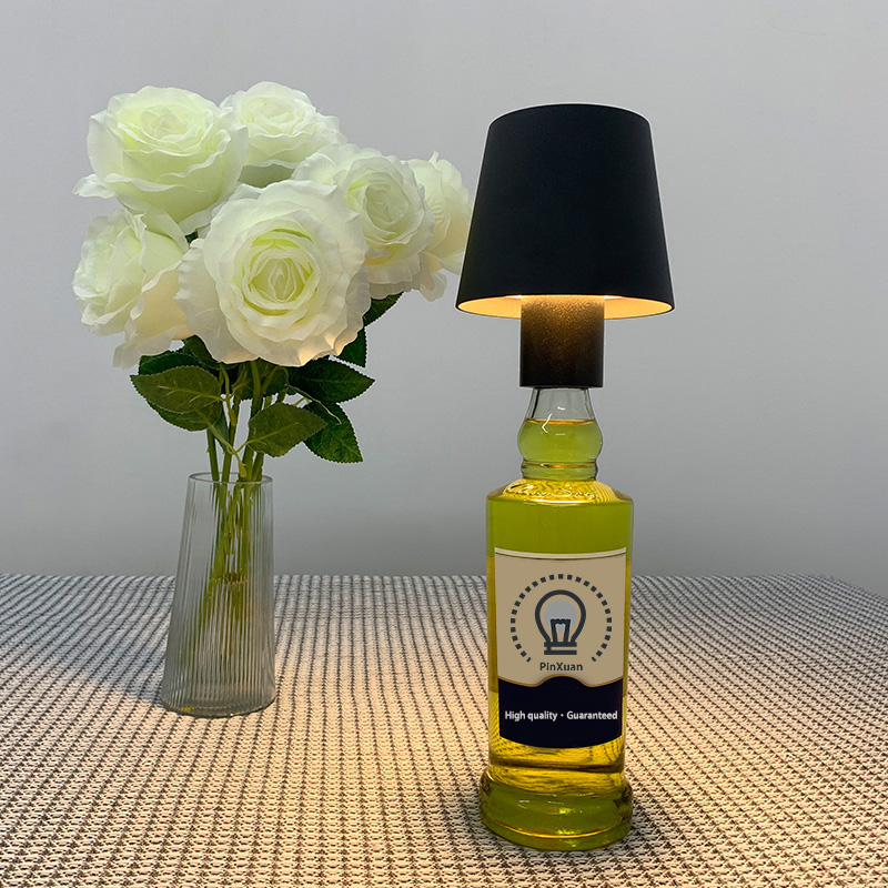 Touch Dimmable Mushroom Lamp Wine Bottle Table Lamp