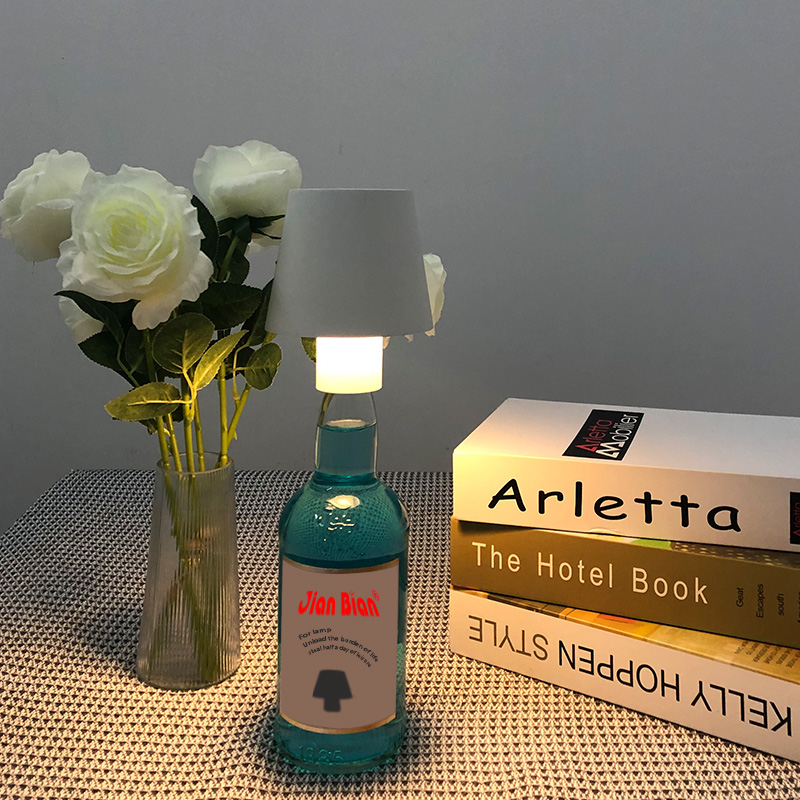 wine bottle table lamp