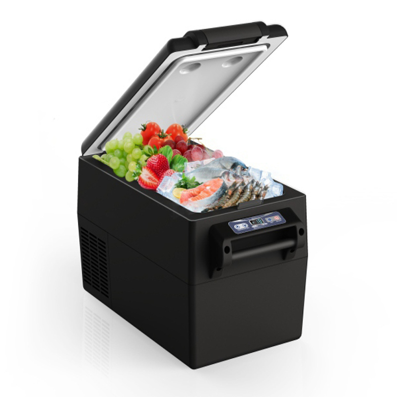 Portable Refrigeration Car Refrigerator With Wheels For Outdoor