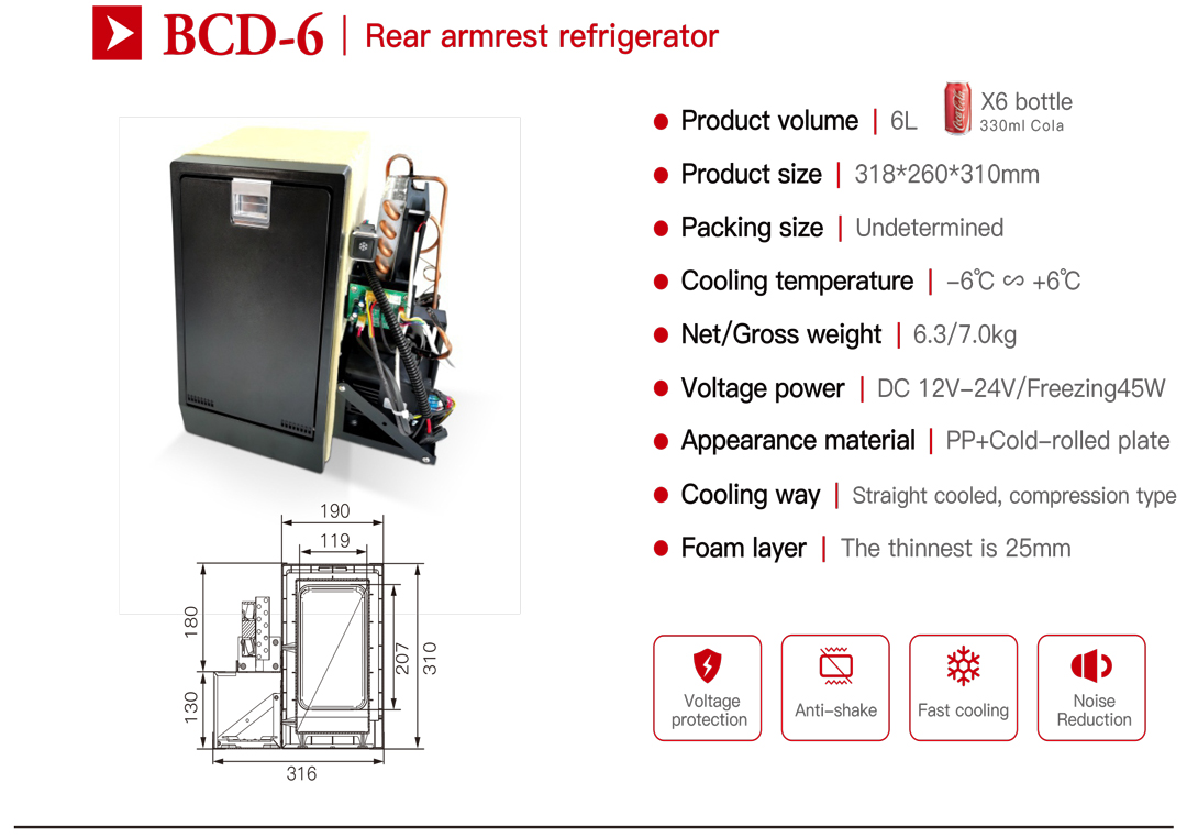 wholesale car refrigerator