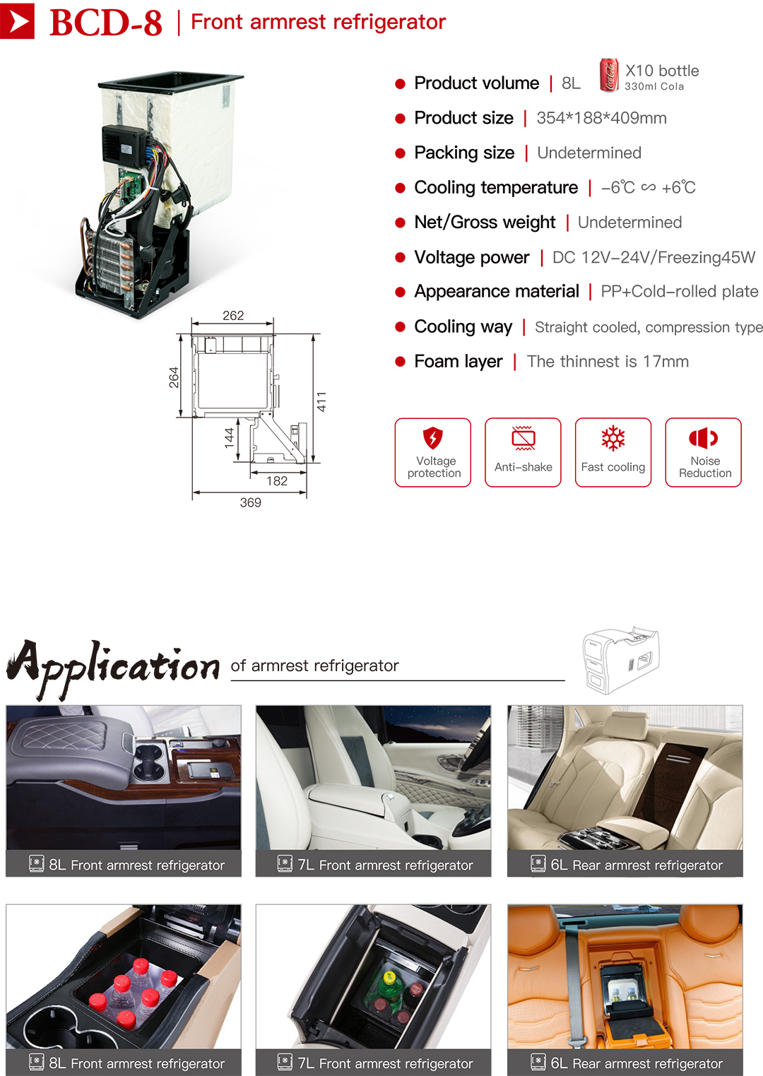 wholesale car refrigerator