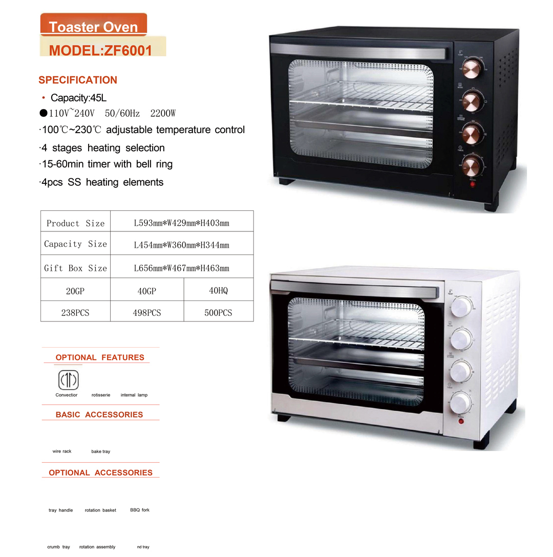 45l electric oven