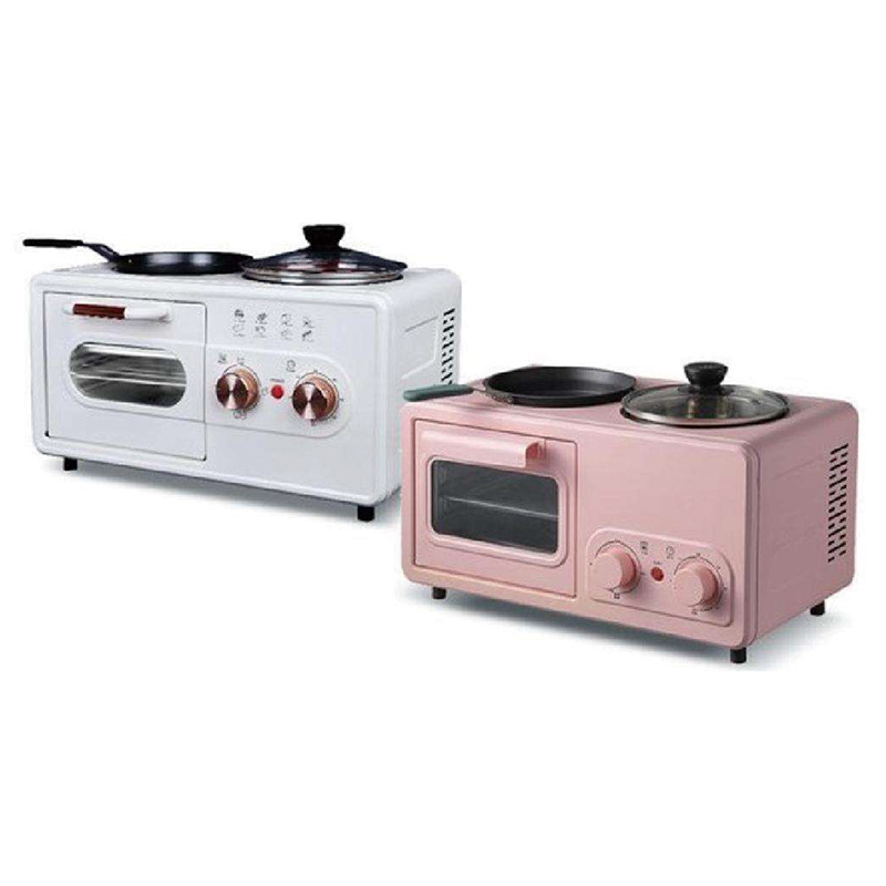 Multifunctional 3-in-1 Breakfast Maker With Oven, Grill And Coffee Maker