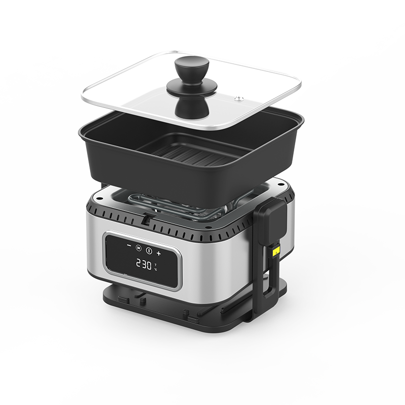 Three-in-one Air Fryer Grill:air Fryer Frying Pan Hot Pot Three-in-one Air Fryer Grill:air Fryer Frying Pan Hot Pot