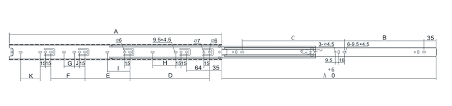 ball bearing keyboard slide