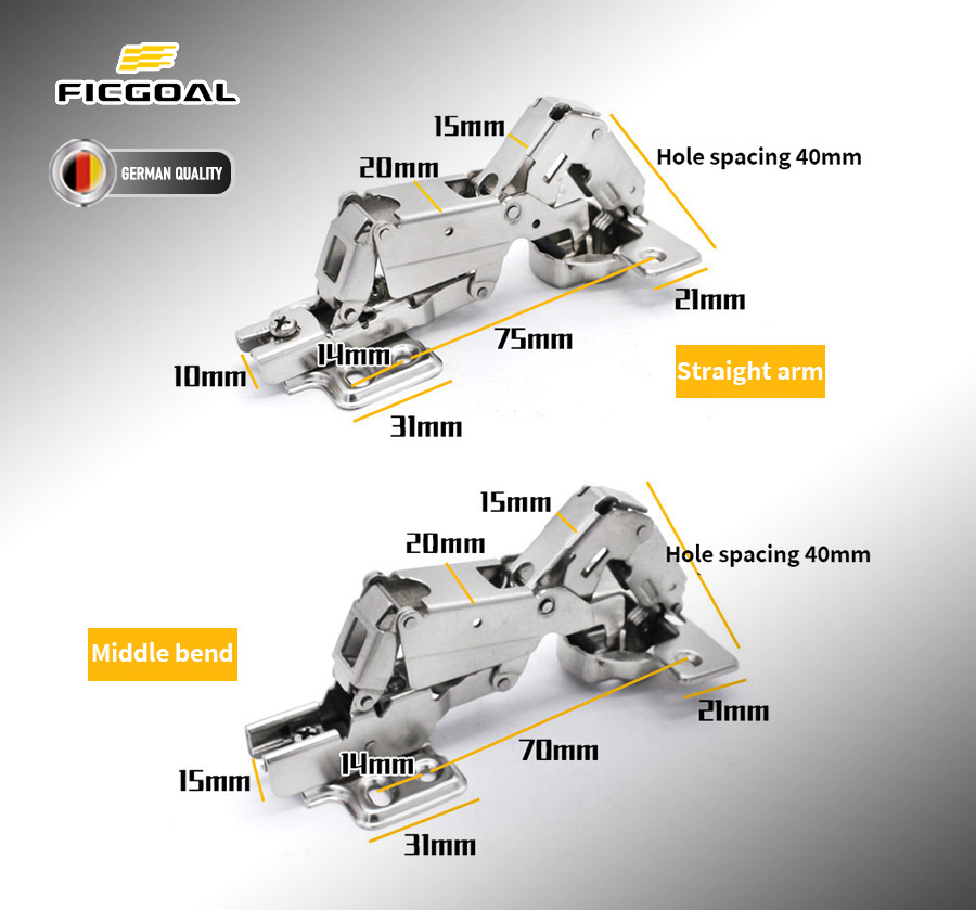 Bản lề trượt tủ góc