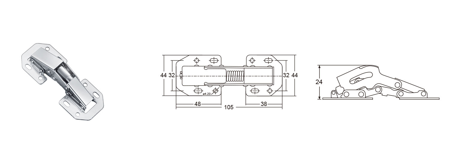 hydraulic lift up hinge
