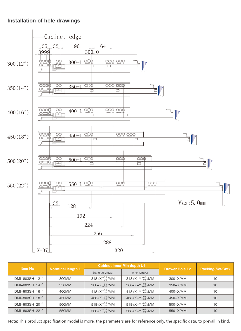 undermount drawer slides