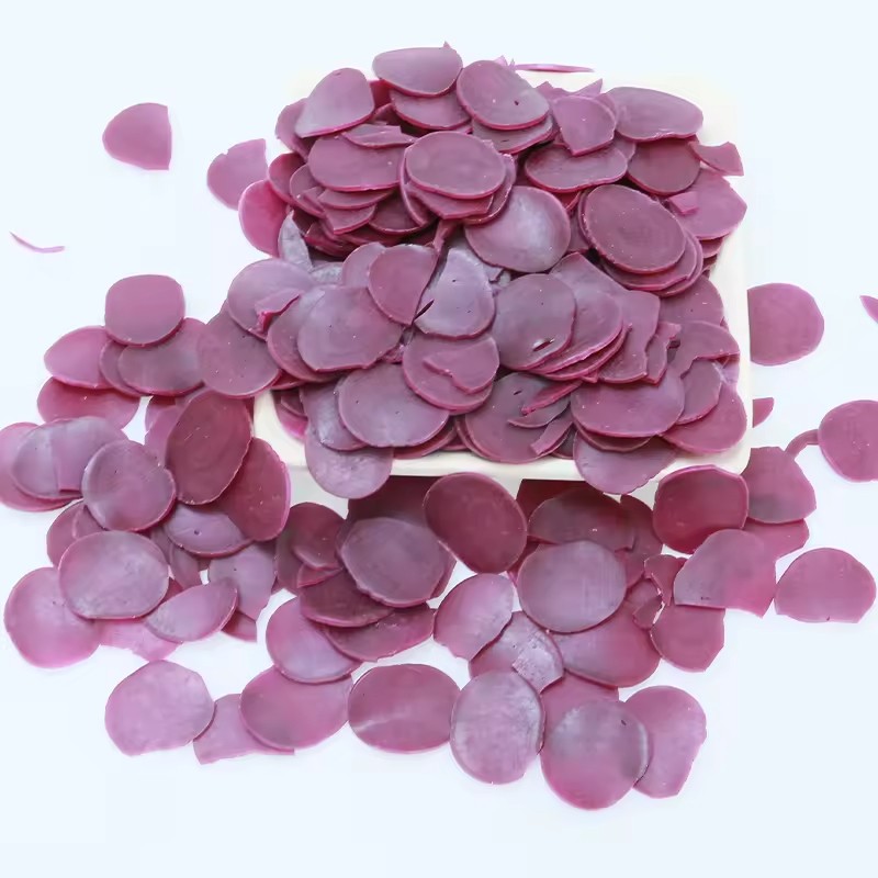 Factory Spot High Quality Hot Sale Can Be Wholesale Fine Processing Purple Potato Chips Snacks Semi-Finished Products