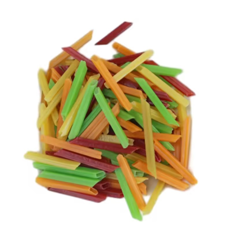 Wholesale of the Latest Flavors of Colorful Square Tube Snacks Semi-Finished Products