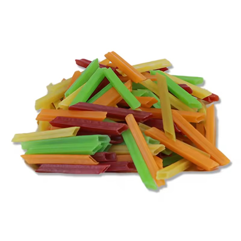 Wholesale of the Latest Flavors of Colorful Square Tube Snacks Semi-Finished Products