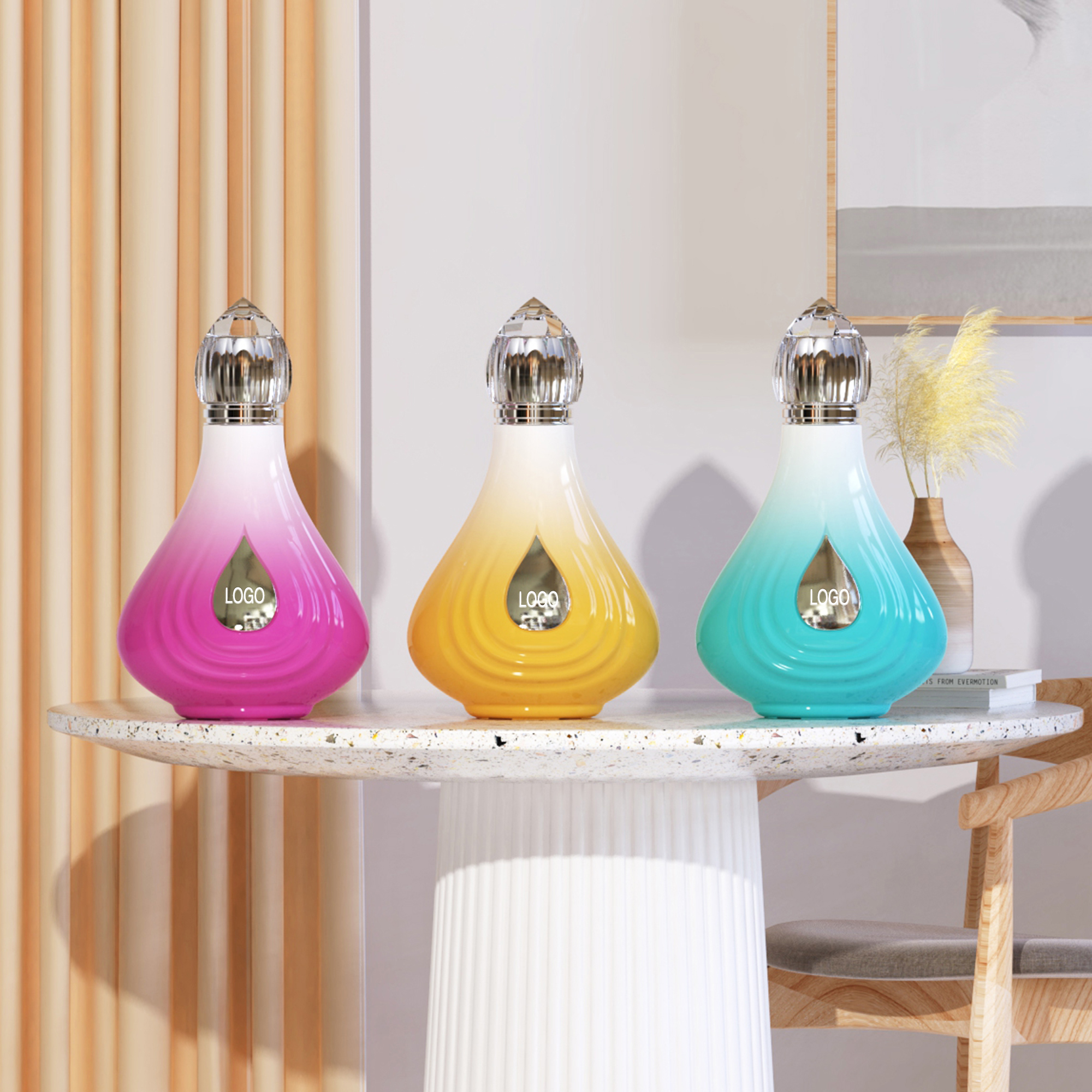 Custom Glass Perfume Bottle With Unique Shape