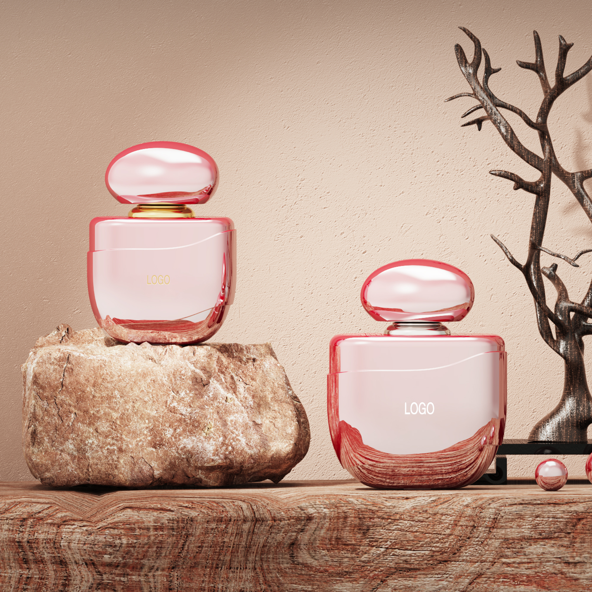 Creative Design Custom Perfume Bottle With Frosted Finish