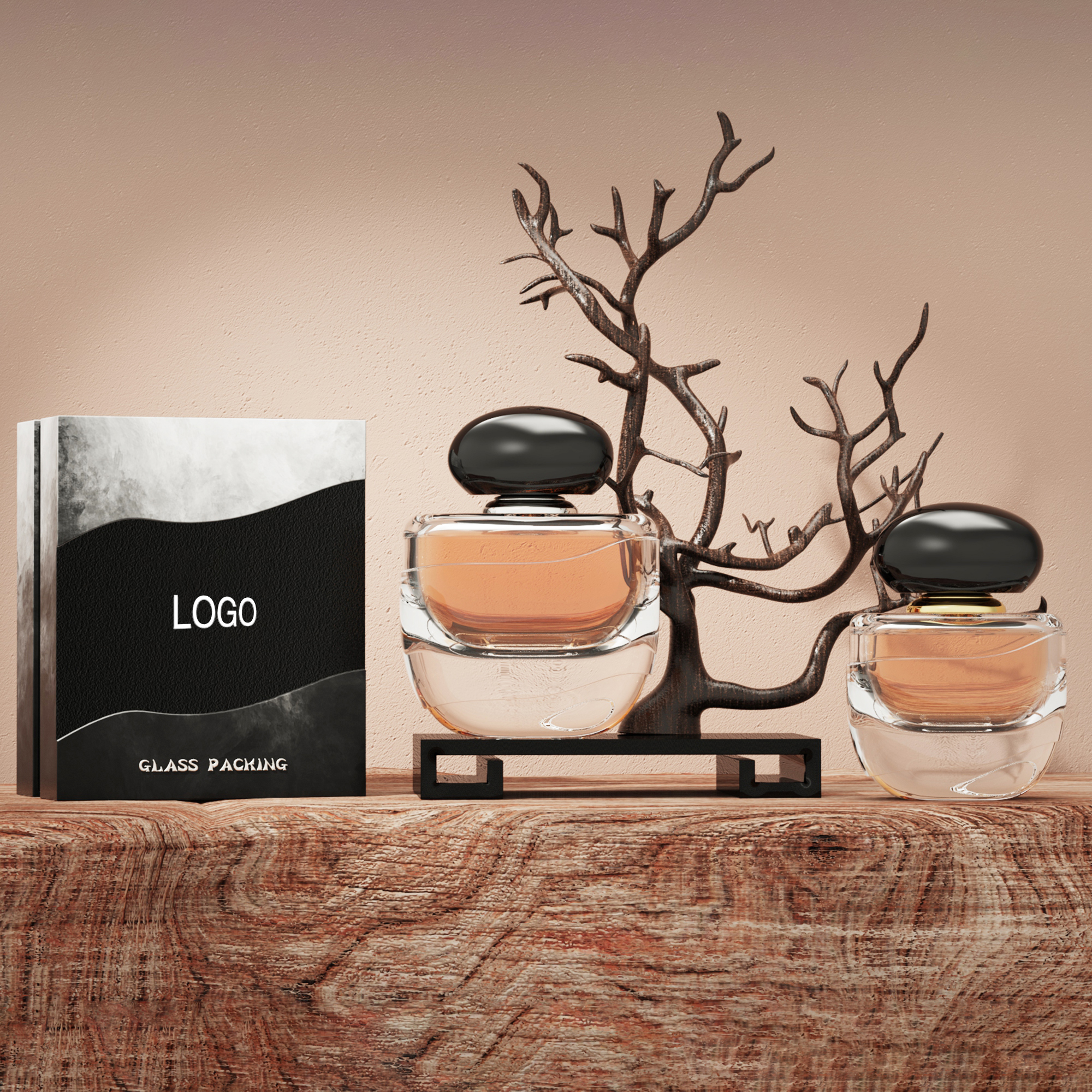 Creative Design Custom Perfume Bottle With Frosted Finish