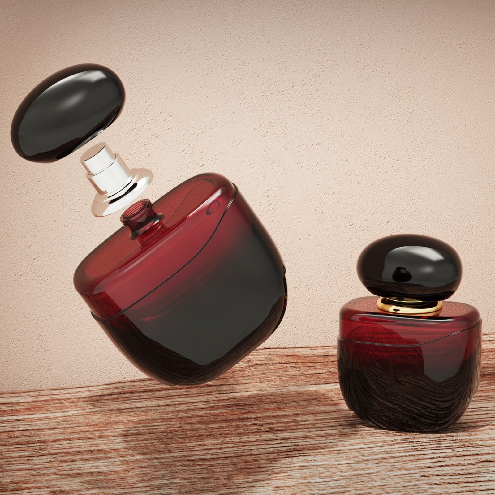 frosted perfume bottle