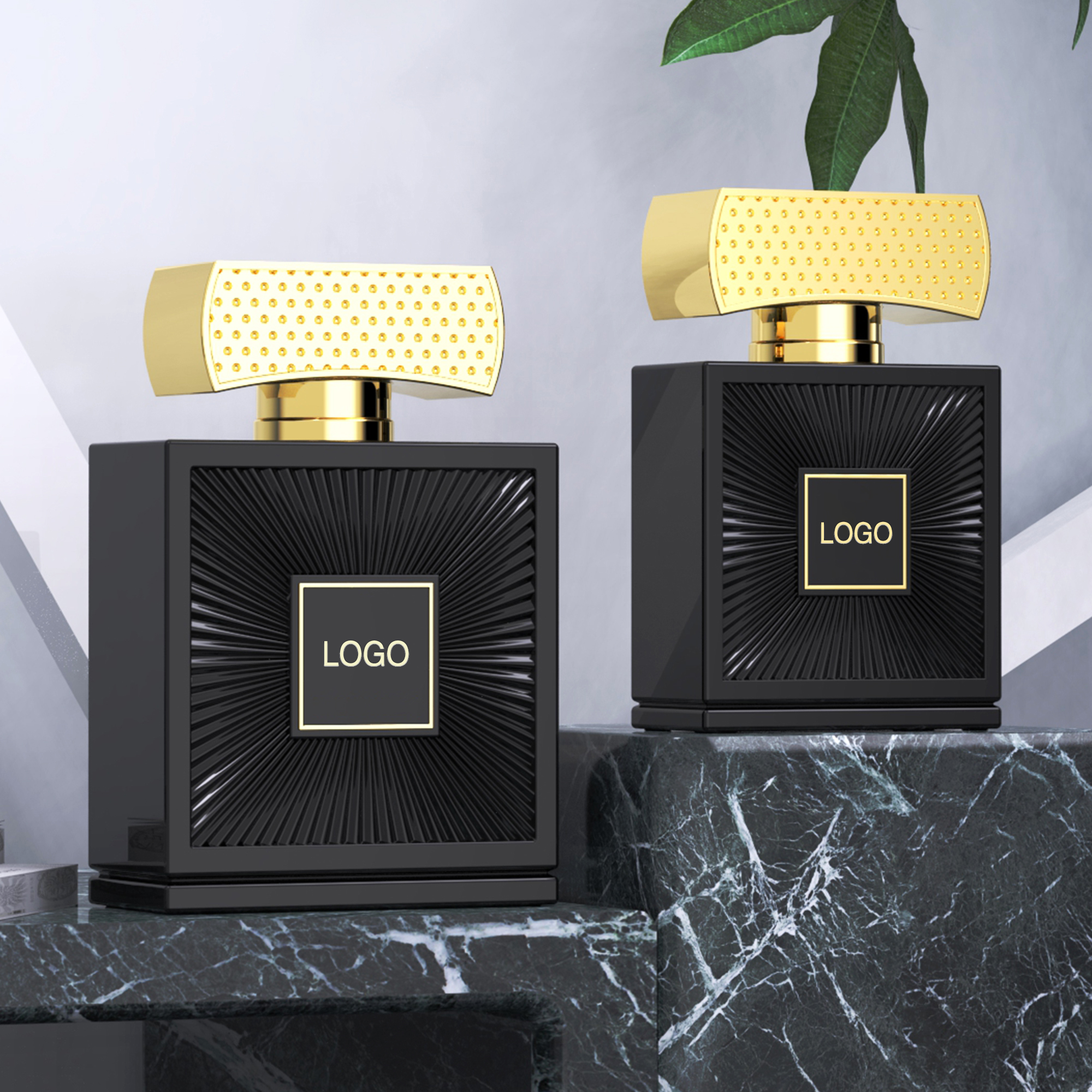 Elegant Customizable Perfume Bottle With Metal Cap For Packaging