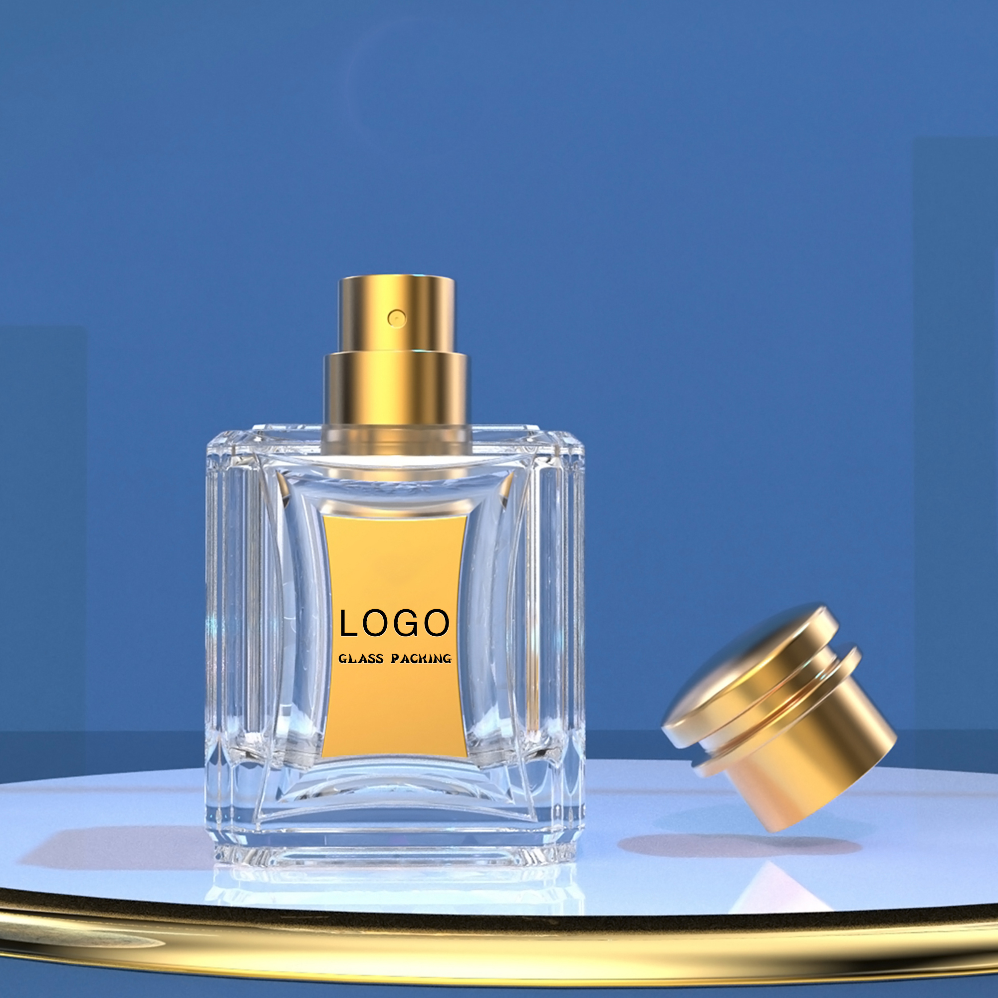 Eco-Friendly Recyclable Custom Perfume Bottle With Logo Printing