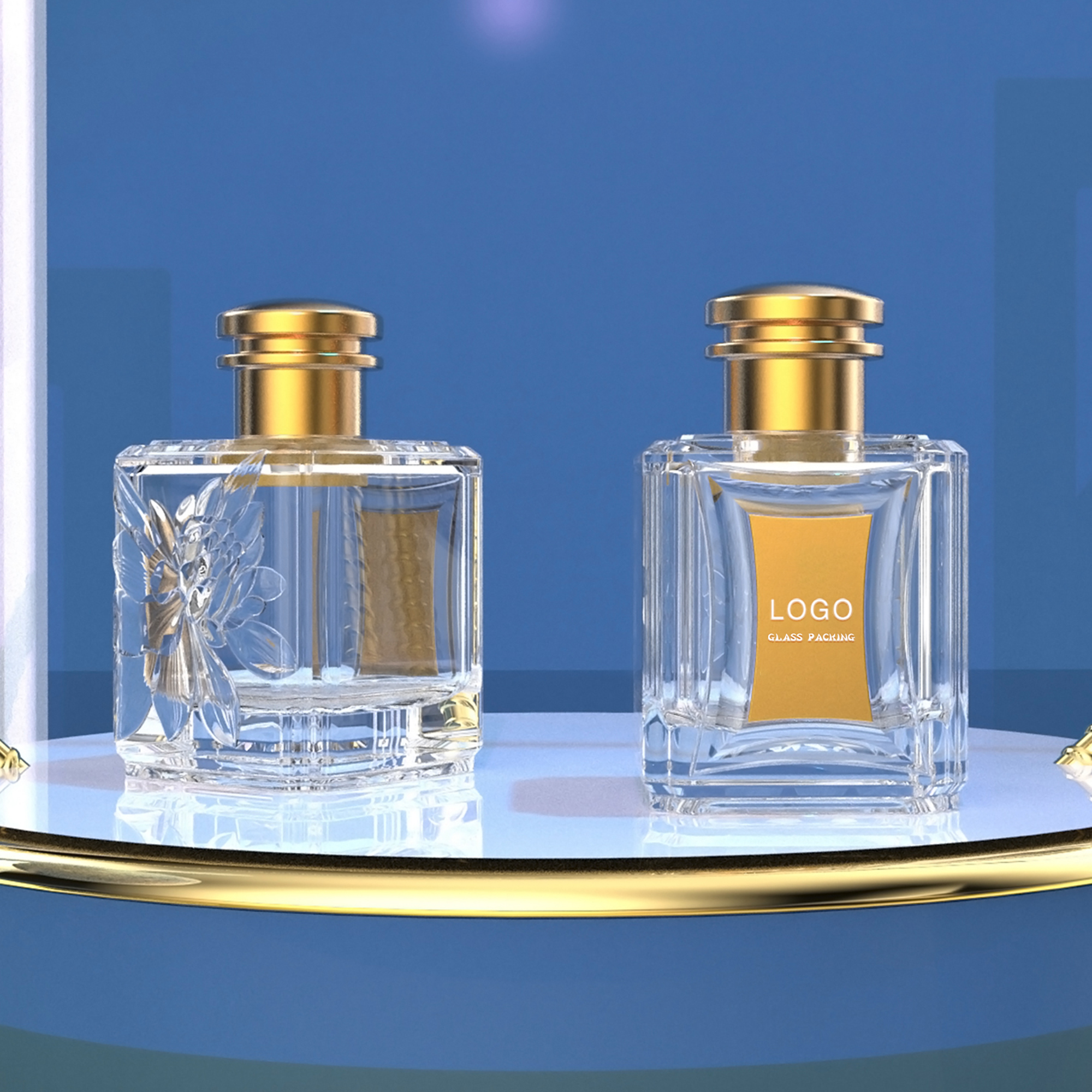 Eco-Friendly Recyclable Custom Perfume Bottle With Logo Printing