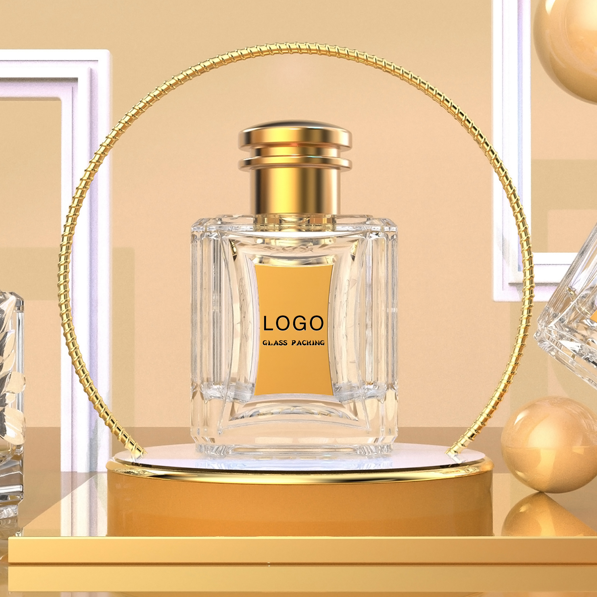 Eco-Friendly Recyclable Custom Perfume Bottle With Logo Printing