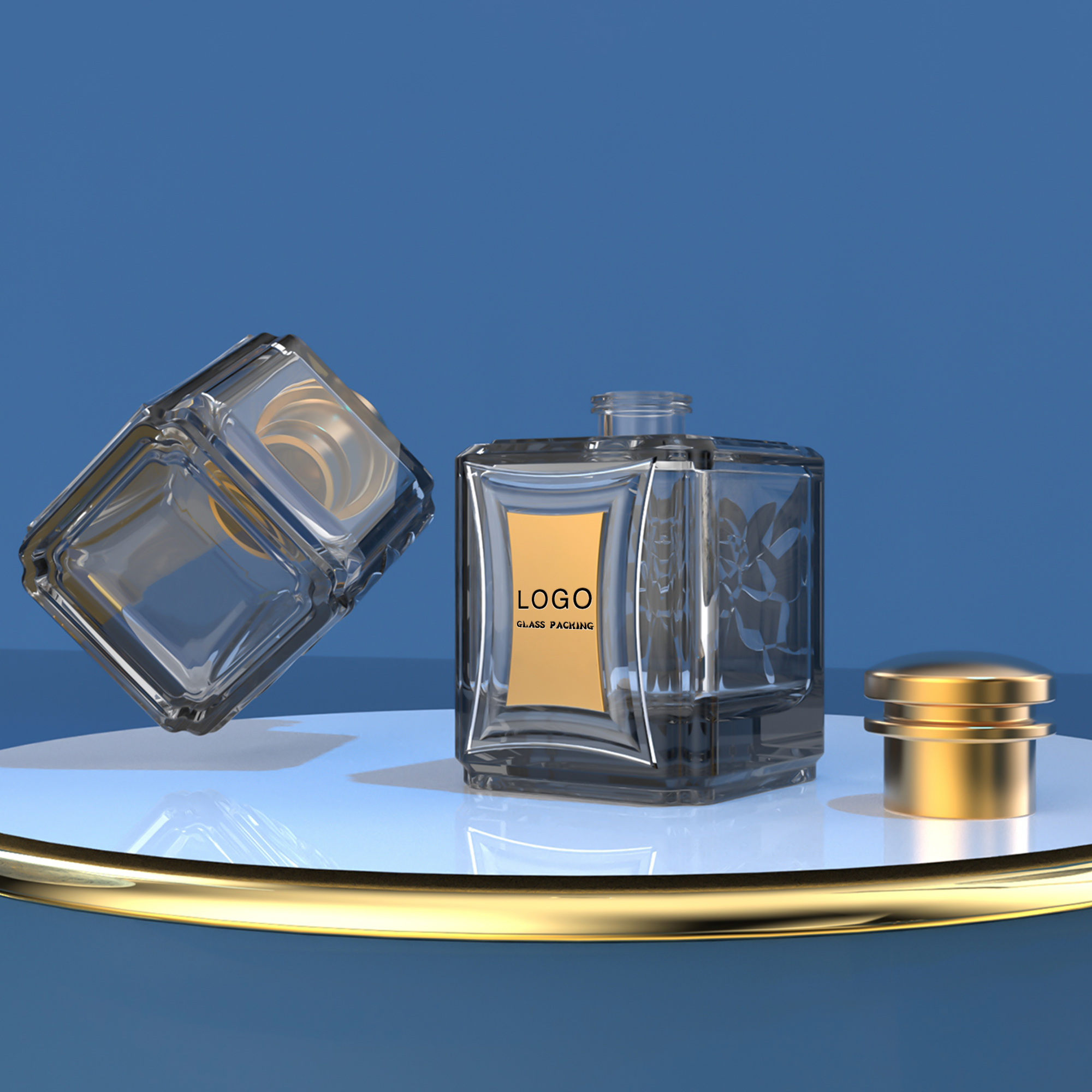 Eco-Friendly Recyclable Custom Perfume Bottle With Logo Printing