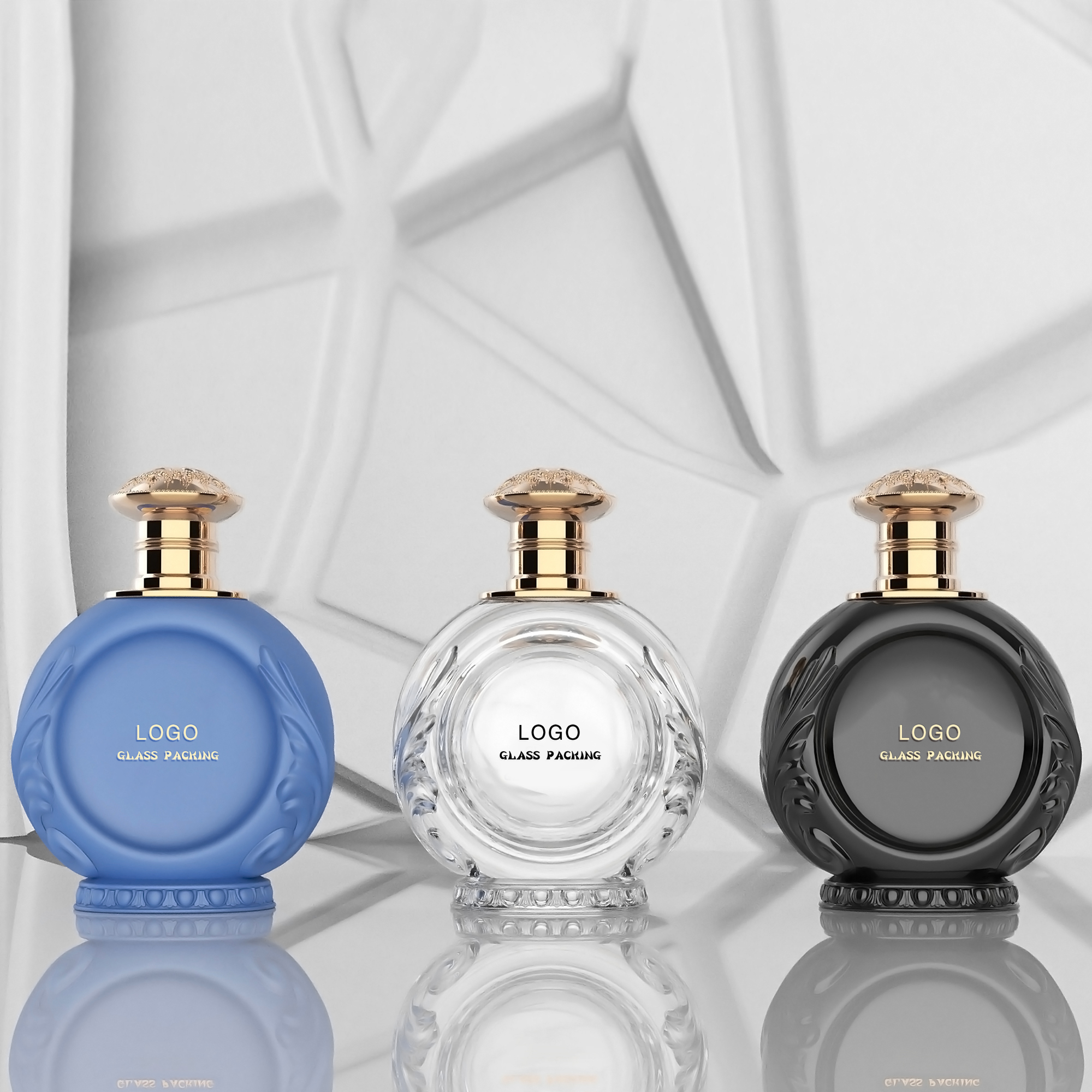 Custom Square Perfume Bottle With Thick Glass