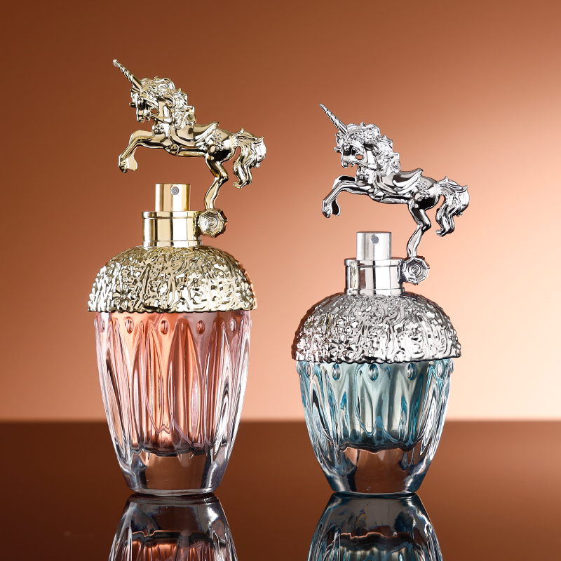 Elegant Round Fragrance Bottle With Atomizer