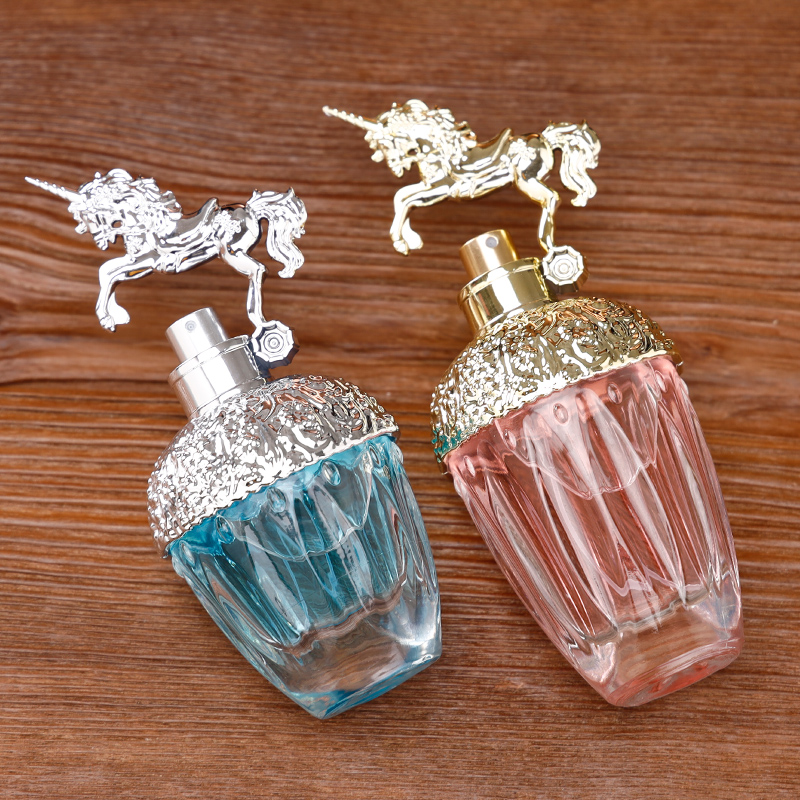 Elegant Round Fragrance Bottle With Atomizer