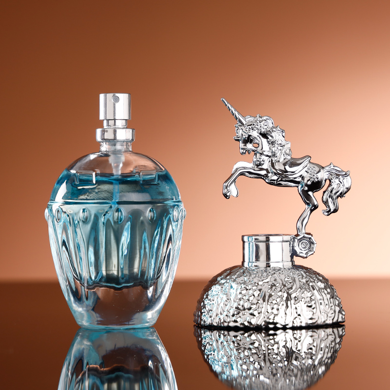Elegant Round Fragrance Bottle With Atomizer