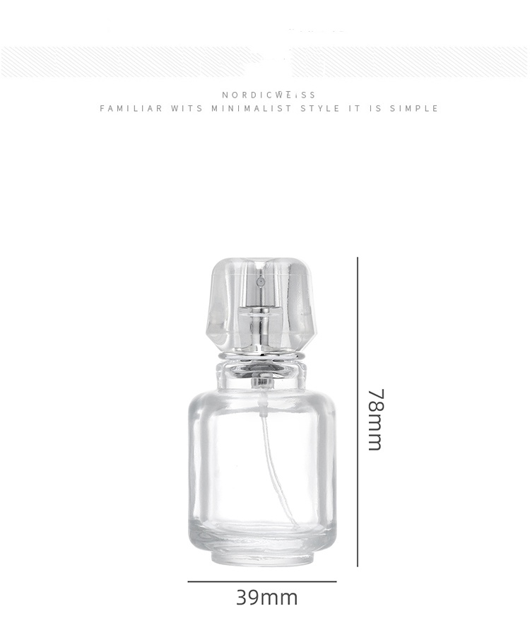 round shape glass bottle