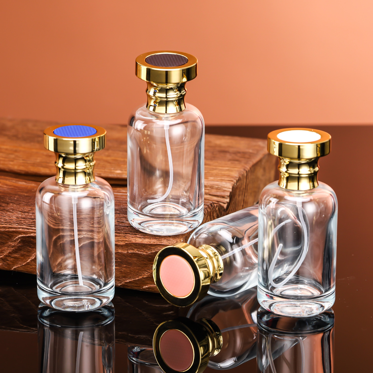 50ml Clear Round Bottle With Decorative Cap