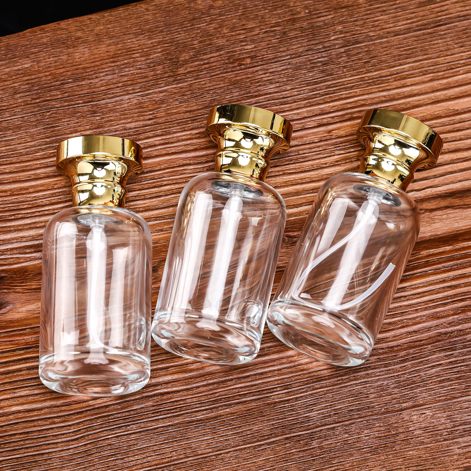 50ml Clear Round Bottle With Decorative Cap