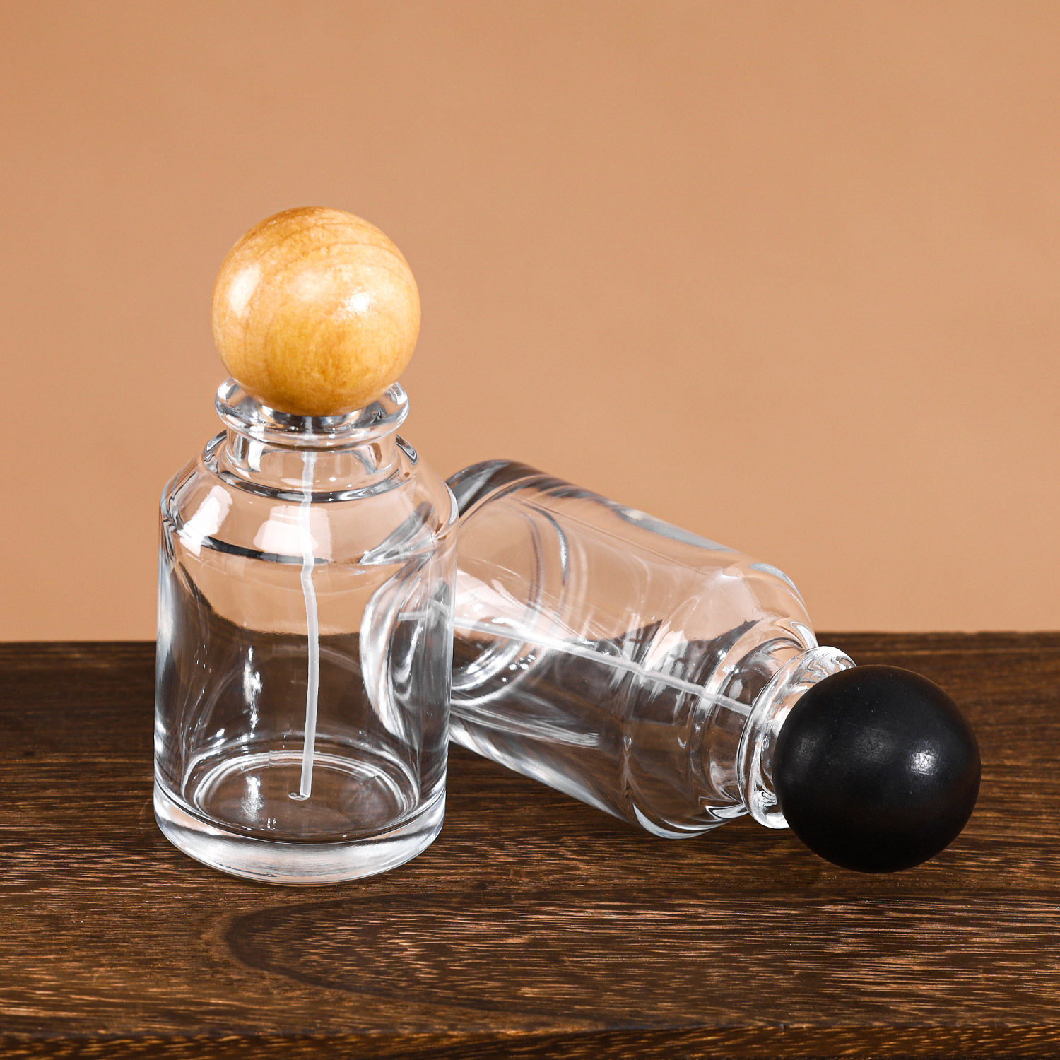 Refillable Round Perfume Glass Bottle 50ml