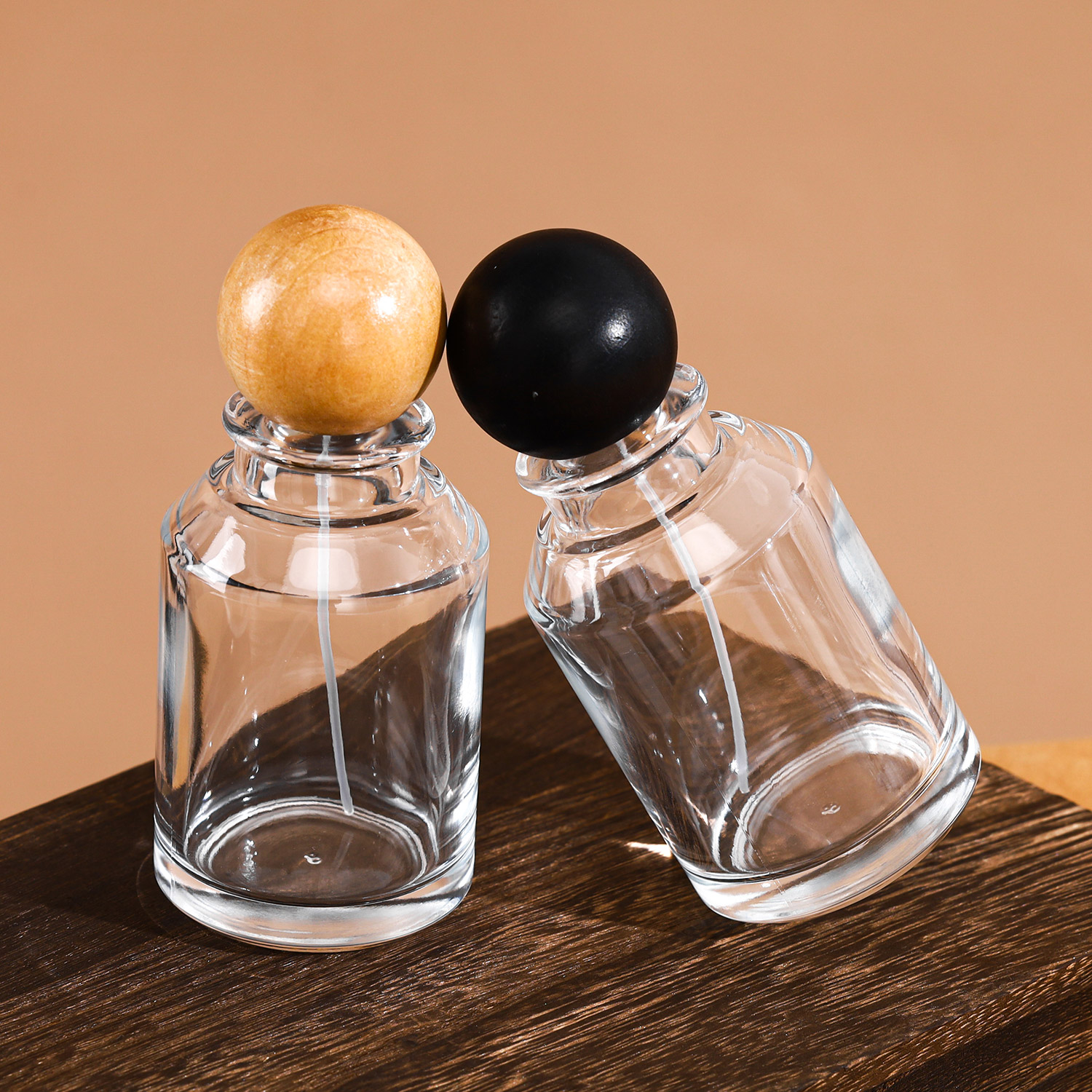Refillable Round Perfume Glass Bottle 50ml
