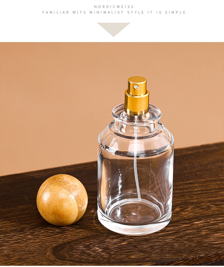 round glass bottle